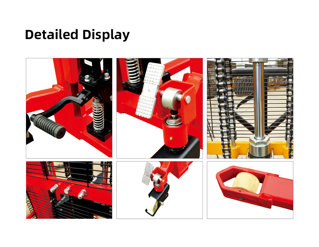 Seagull 500kg 1000kg 1500kg 2000kg Single/Double Frame Series Hydraulic Hand Forklift Manual Stacker