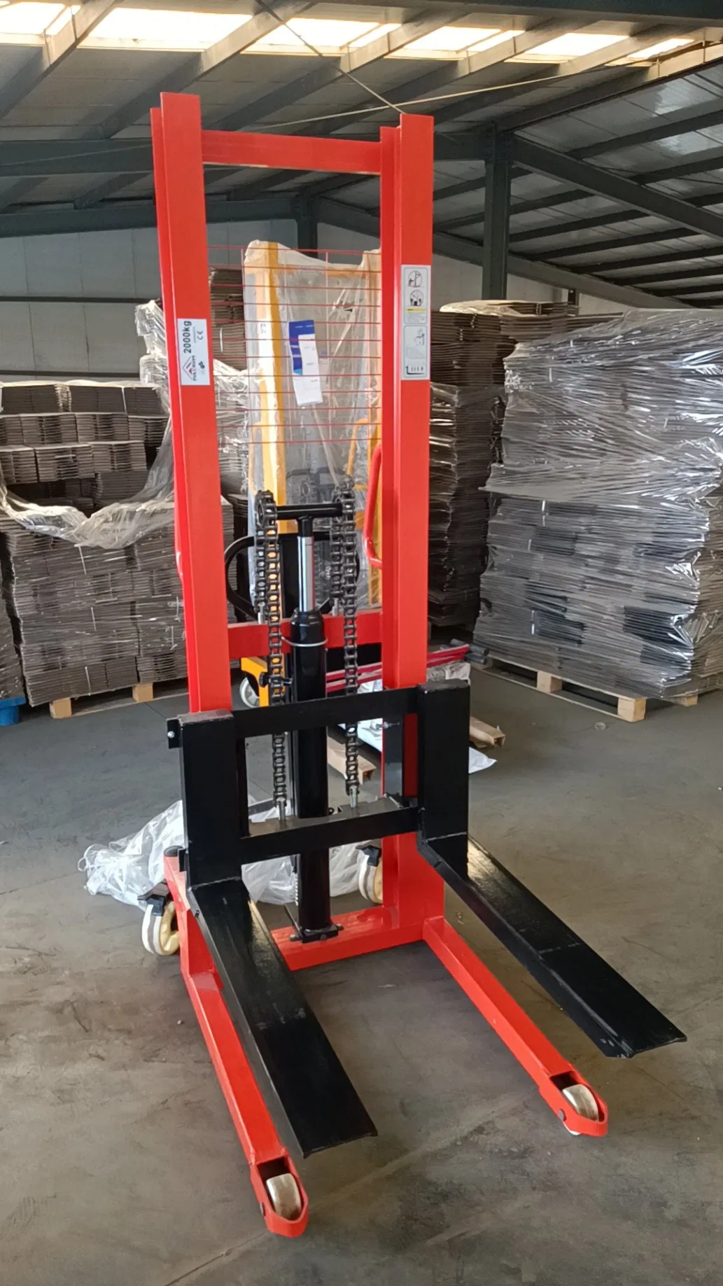 1 Ton 2ton 1.6m C Type Hand Manual Forklift Stacker
