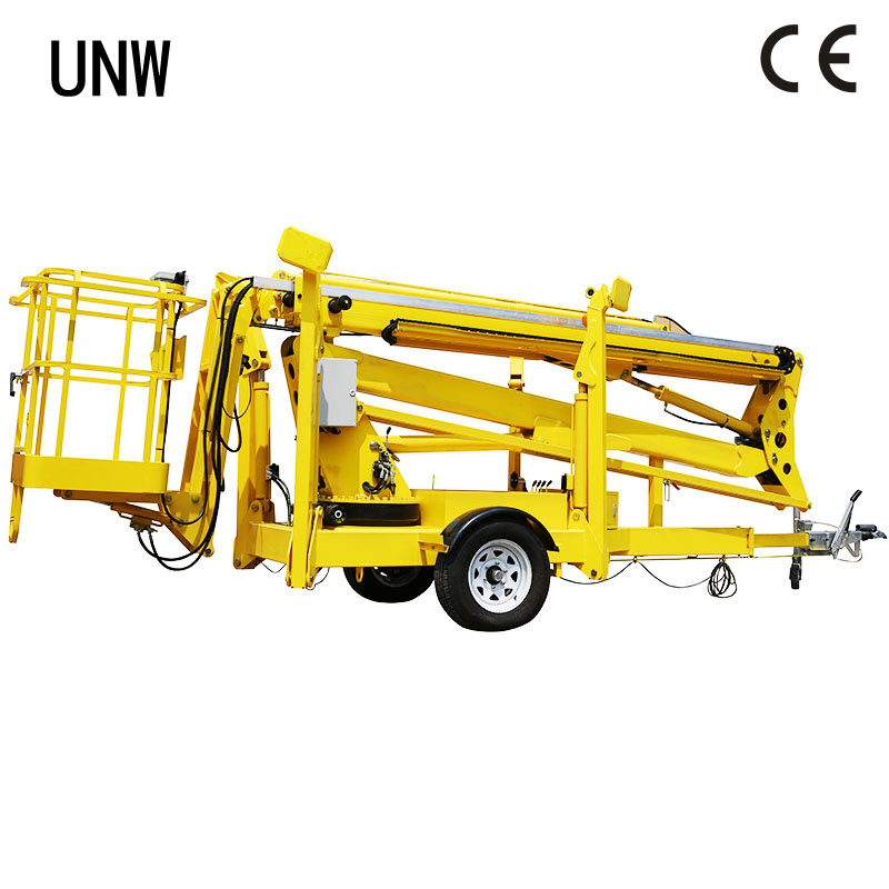 10-22m Trailer Hydraulic Towable Man Boom Lift Cherry Picker