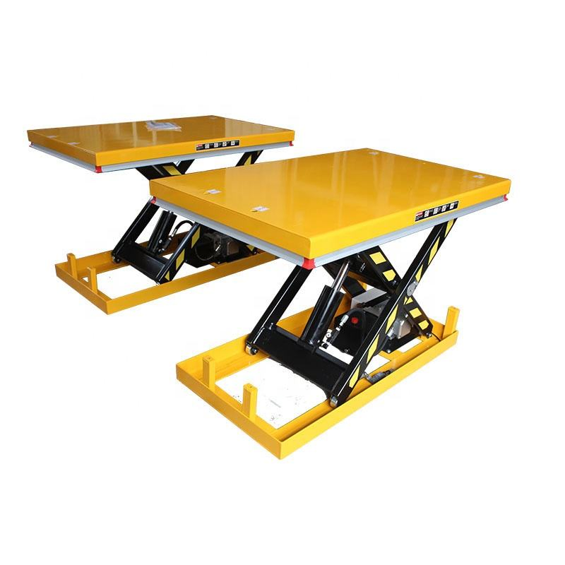 Customized Electric Hydraulic Rotary Double Deck Stationary Scissor Lift Table with CE
