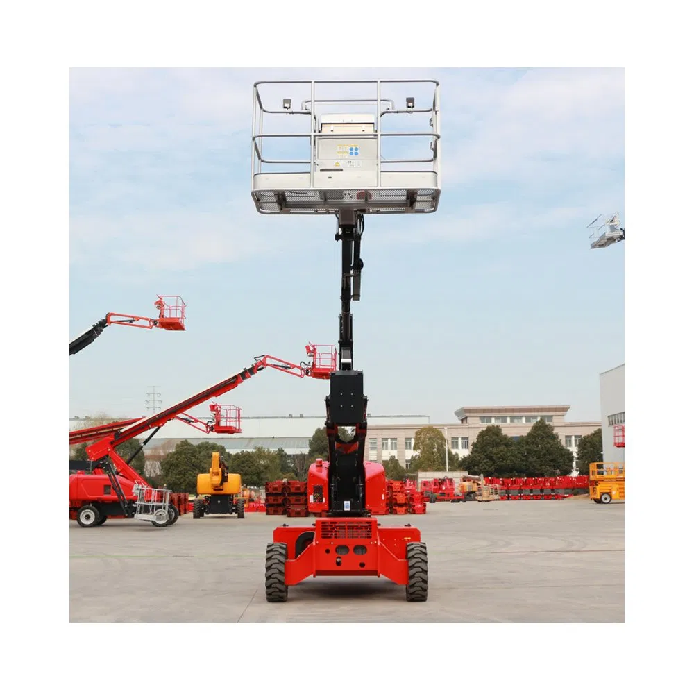 China 12m 25m 32m 38m Hydraulic Cherry Picker 4X4 Telescopic Articulated Boom Lift Aerial Work Platform