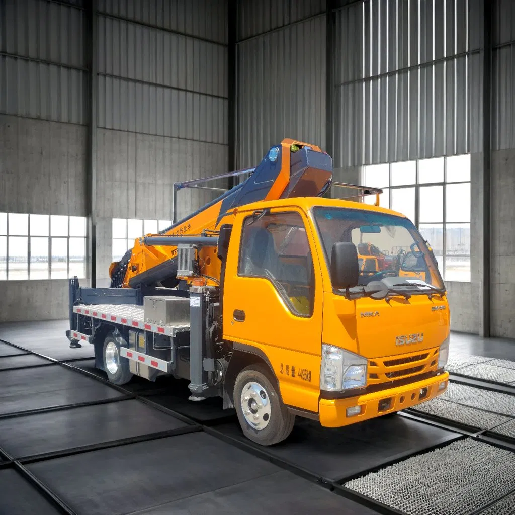 30m Hydraulic Truck Mounted Aerial Telescopic Access Ladders Bucket Truck Boom Lift Aerial Work Vehicle Platform Vehicle Truck Automatic