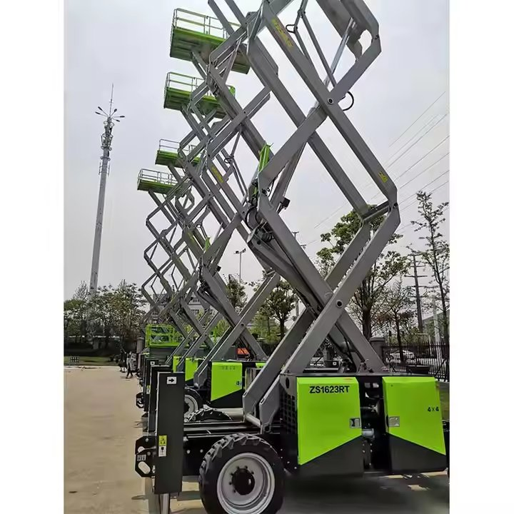 Heavy Duty 680kg Capacity Rough 18m Work Height Zs1623rt Terrain Scissor Lift