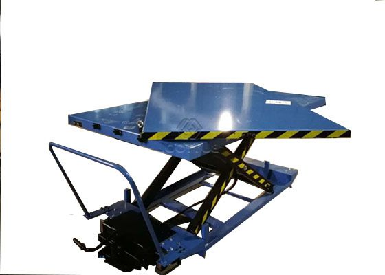 Small Manual Lift Table Low Profile Rotary Hydraulic Foot Pump Lift Table