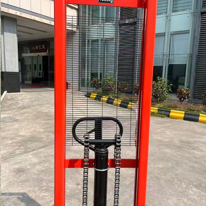 Niuli 1ton 1.6m Hand Pallet Truck Stacker Hydraulic Manual Forklift