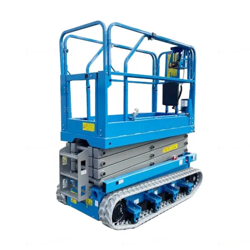 Factory Outlet 4m 6m 8m 10m 12m 500kg Rough Terrain Tracked Crawler Hydraulic Electric Scissor Lift for Sale