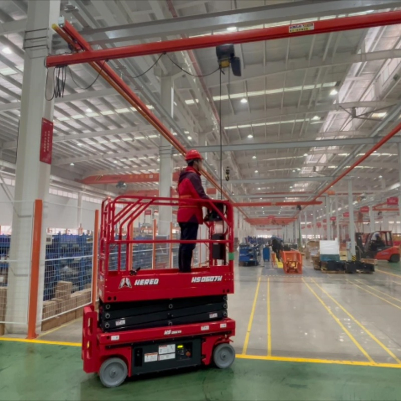 230kg 8m Mobile Scissor Man Lift Self-Propelled Aerial Work Platform for Warehouse Maintenance