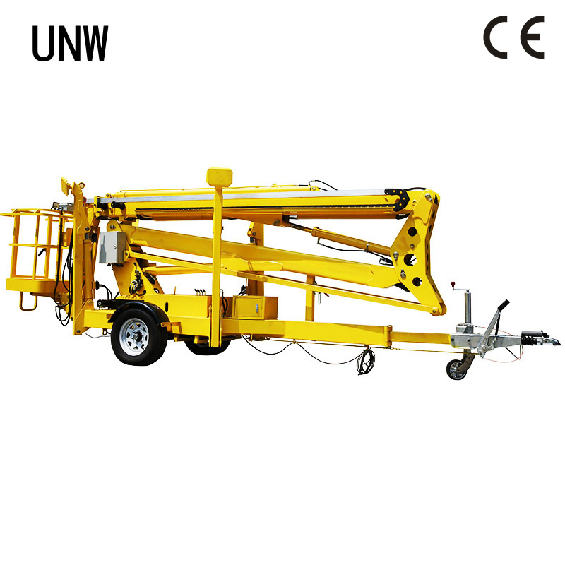10-22m Trailer Hydraulic Towable Man Boom Lift Cherry Picker