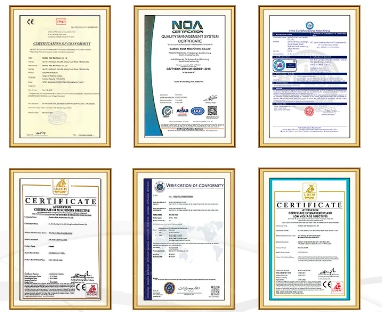 Certifications
