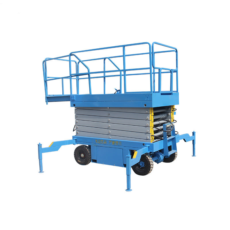 Mobile Scissor Lift Rough Terrain 4WD 450kg Outdoor Construction Site