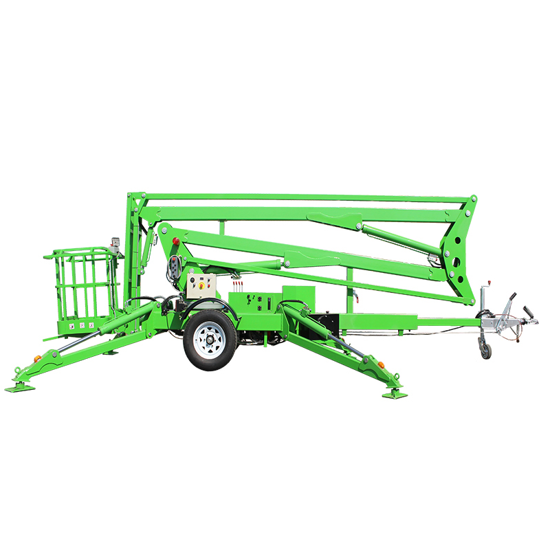 10m-20m 200kg Towable Boom Lifts Cherry Picker