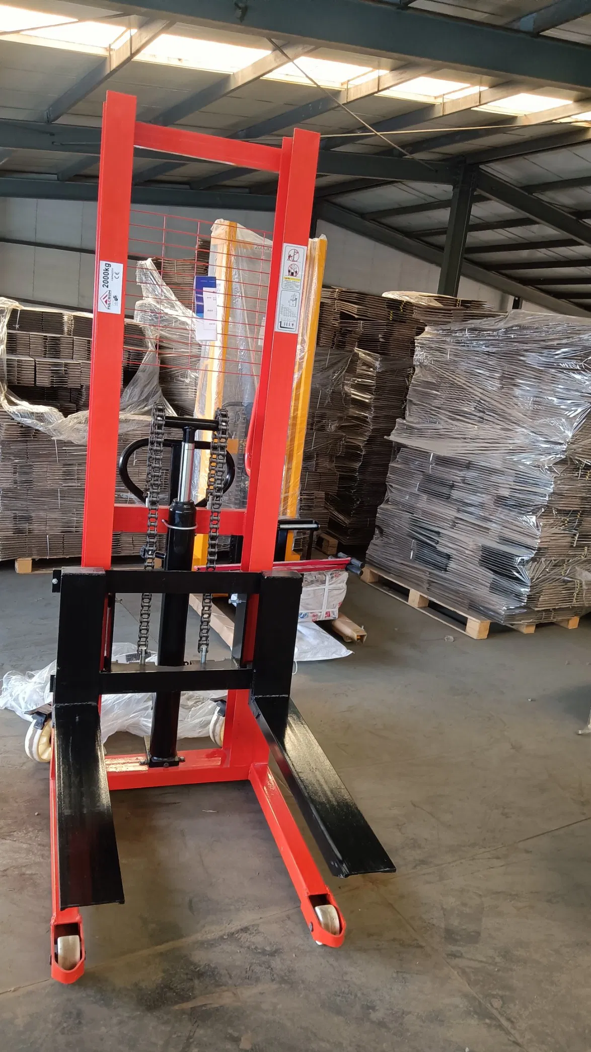 1 Ton 2ton 1.6m C Type Hand Manual Forklift Stacker