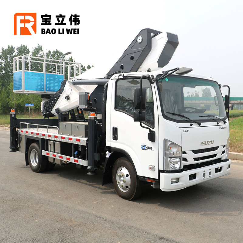 35m Isuzu Kv100 Aerial Work Platform Telescopic Aerial Work Truck Vehicle Manufacturer Sales Stable Quality