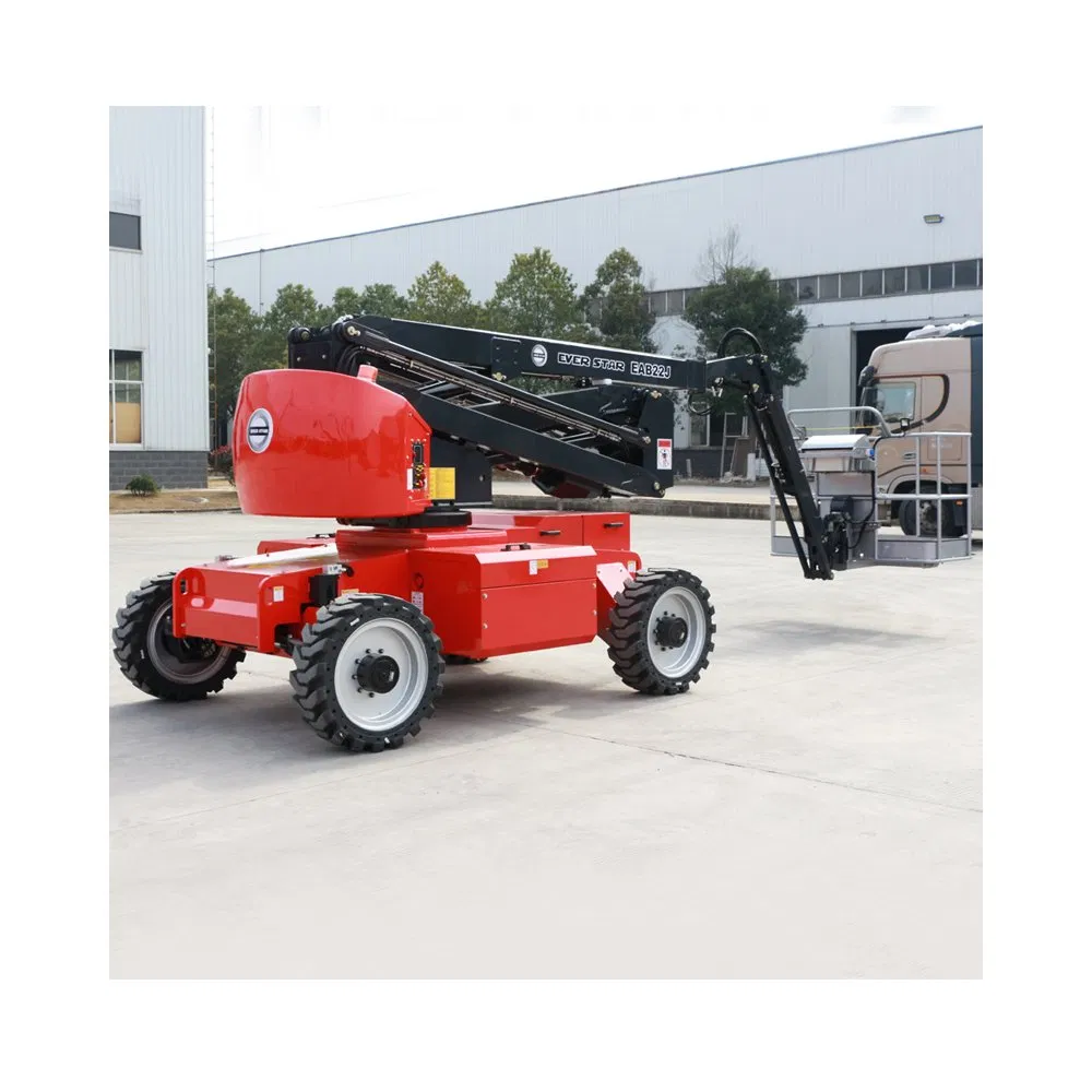 China 12m 25m 32m 38m Hydraulic Cherry Picker 4X4 Telescopic Articulated Boom Lift Aerial Work Platform