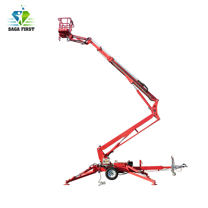 16m 10m Hydraulic Towable Trailed Cherry Picker