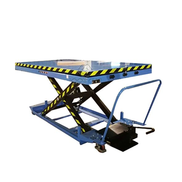 Small Manual Lift Table Low Profile Rotary Hydraulic Foot Pump Lift Table