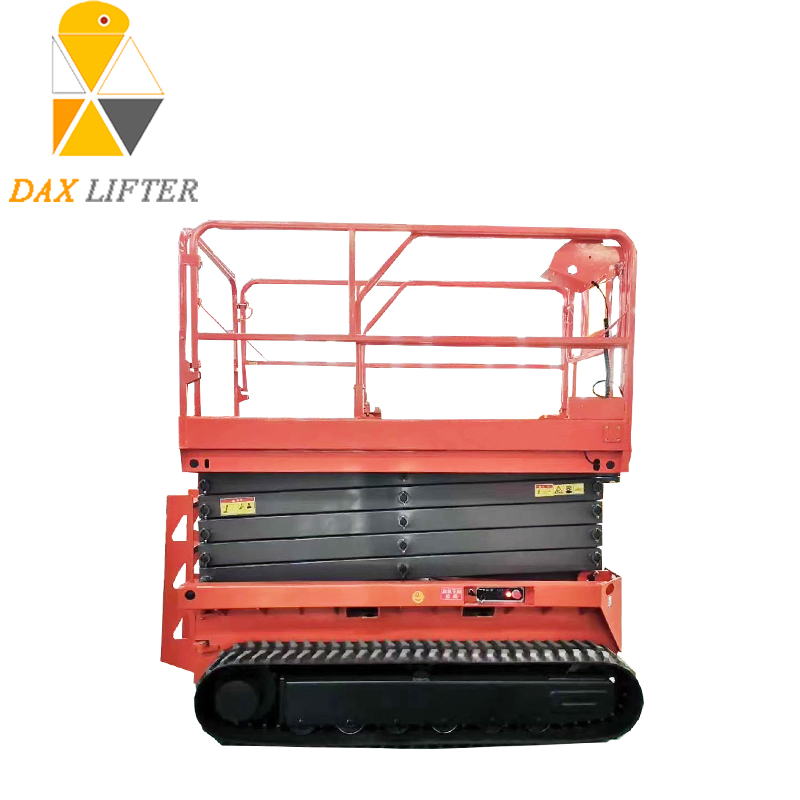 China Daxlifter 6m 300kg Rough Terrain Crawler Scissor Lift with High Quality