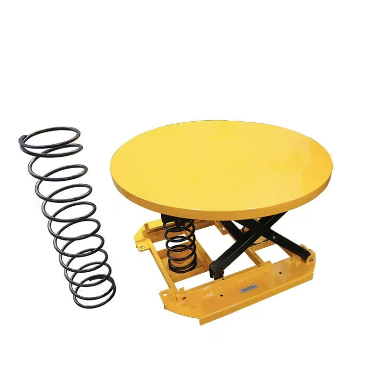 High Quality Spring Rotary Pallet Hydraulic Scissor Fixed Lift Table