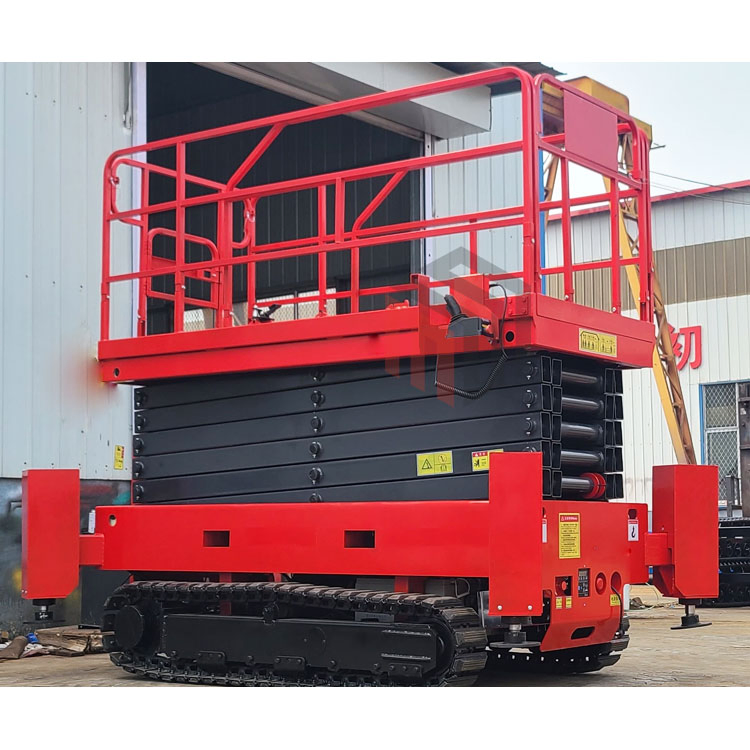Rough Terrain Crawler Scissor Lift for Indoor Outdoor Construction Maintenance Installation Tasks