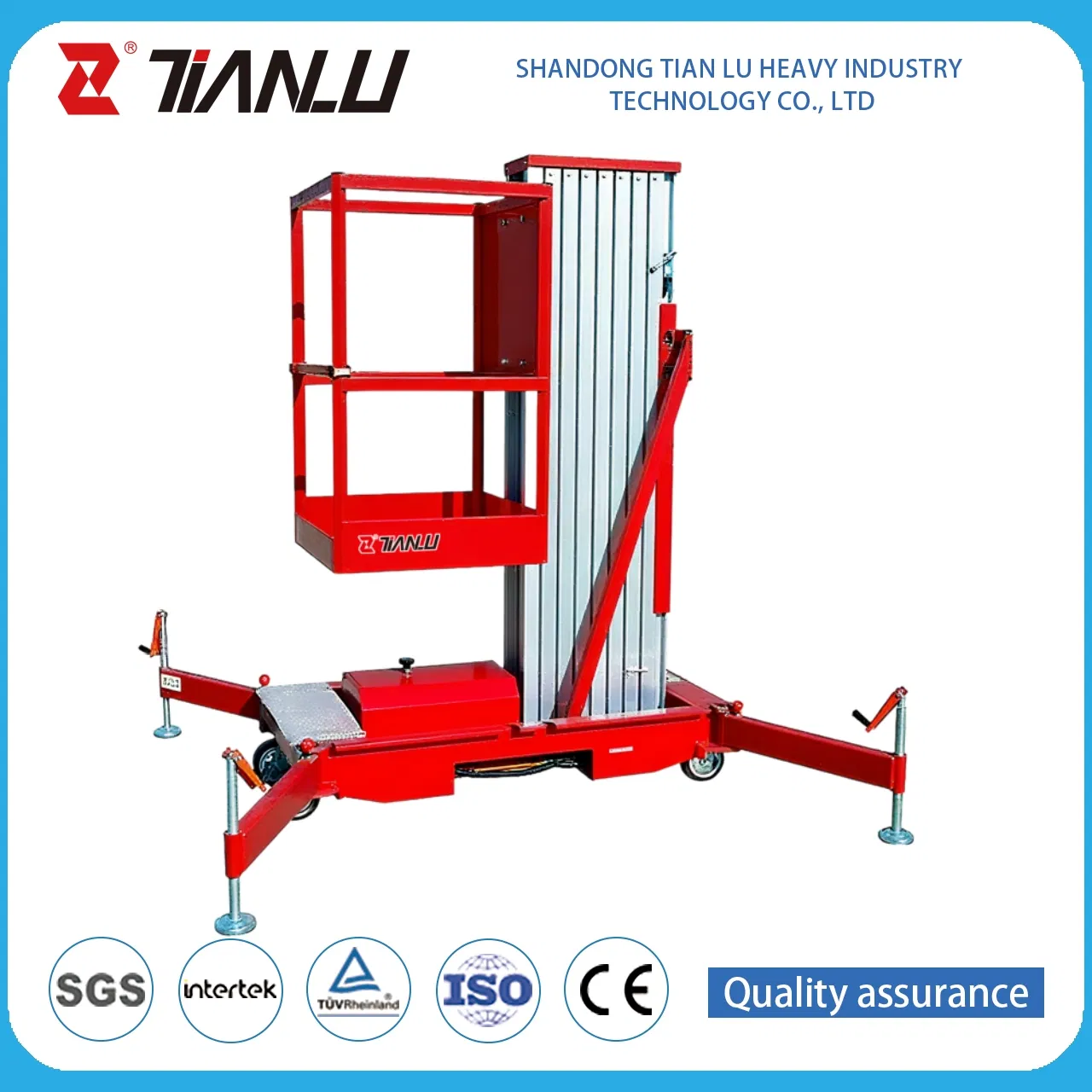 Innovative Mast Lift for Indoor Facility Repair Trwp1-10