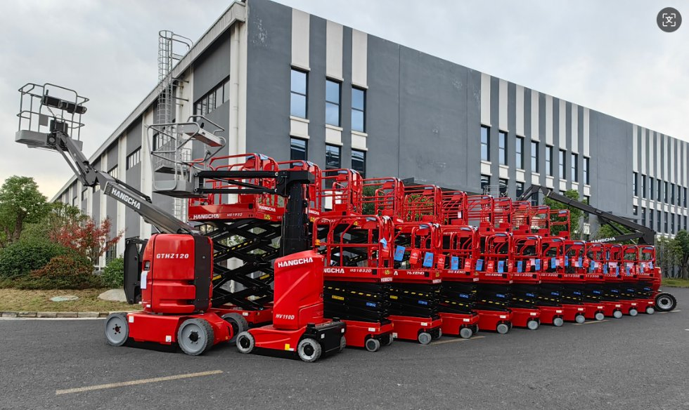 Hangcha 76xend Electric Self-Propelled Aerial Work Platform Scissor Lift Maintenance Free Battery