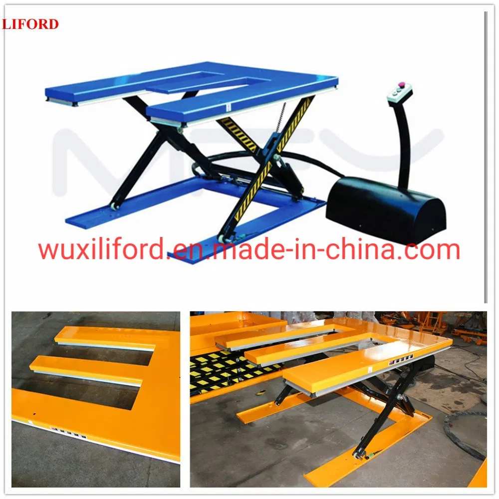 He200 Low Profile Scissor Lift Table E-Shaped Top Platform