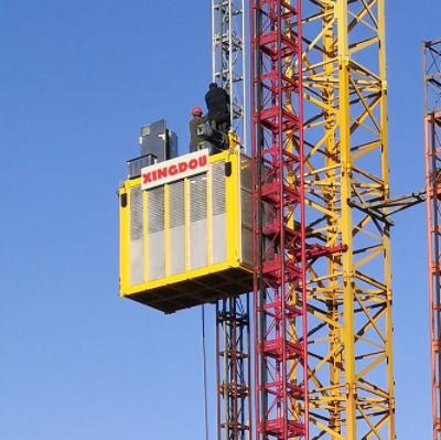 China Gjj Industrial Hoist Rack and Pinion External Mast Rope Cargo Temporary Elevator Construction Site Lift Price for Building/Material/Mast/Warehouse/Builder