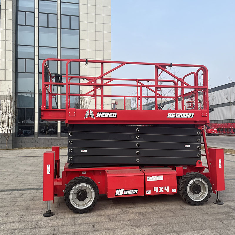 Best Selling Model 22m Diesel Rough Terrain Scissor Lift From China