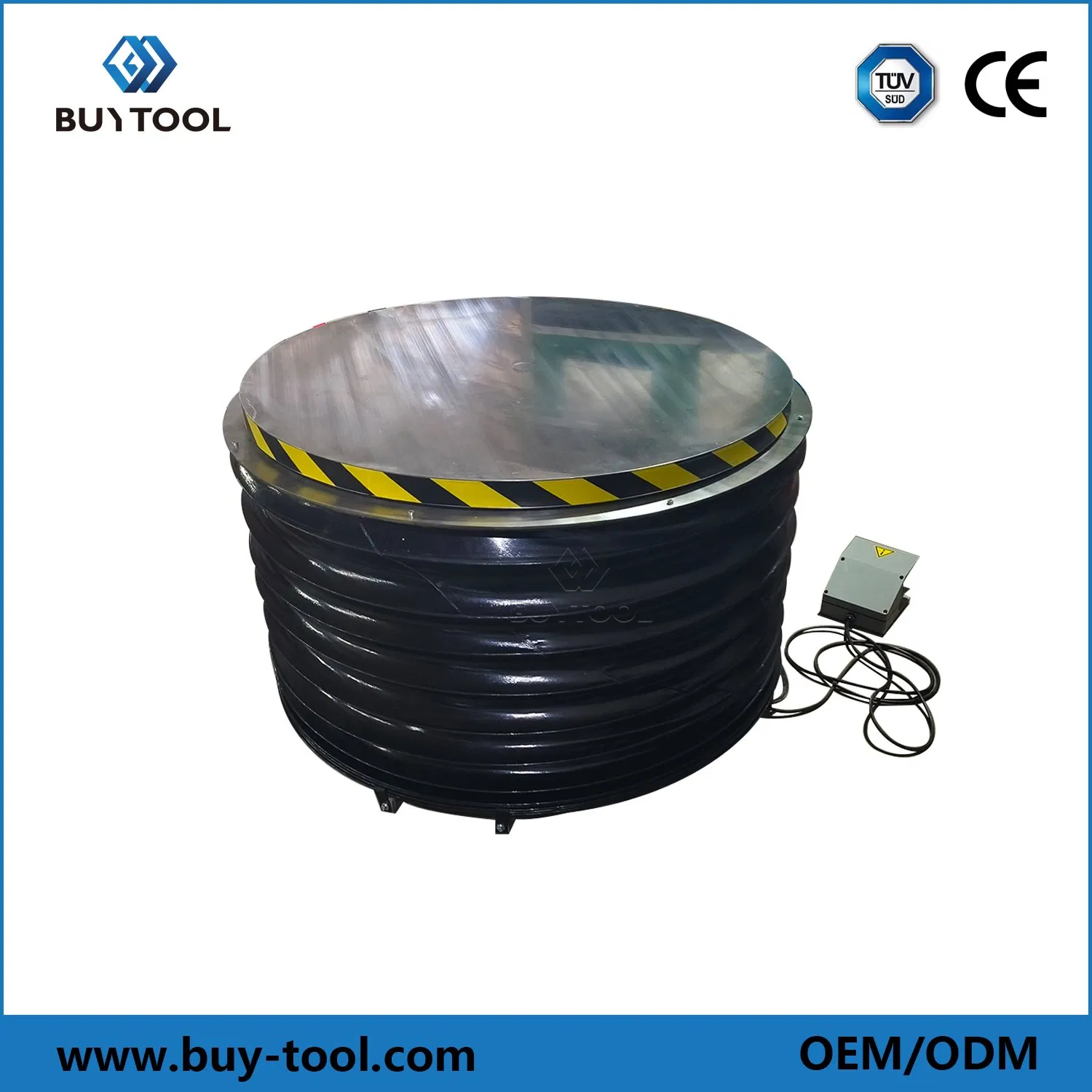 SS304 Stainless Steel Rotary Lift Table with Dust Cover