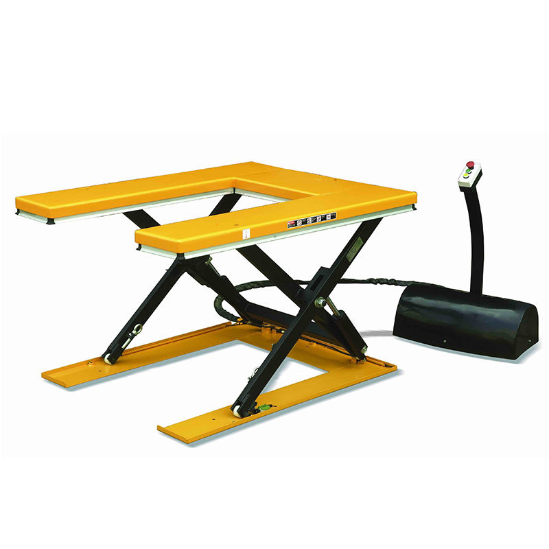 Factory Direct Sale 1000kg Low Profile U Shape Electric Lift Table Hydraulic Scissor Lift Table