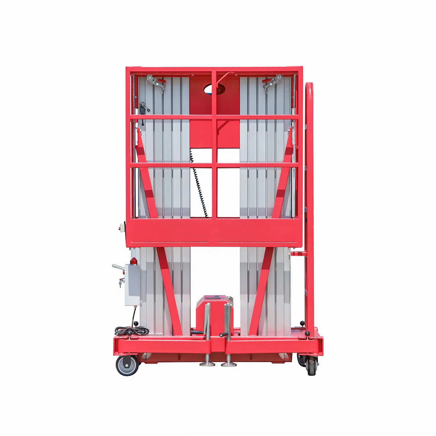 Aluminum Alloy Double Mast Aerial Work Platform Lift (14m)