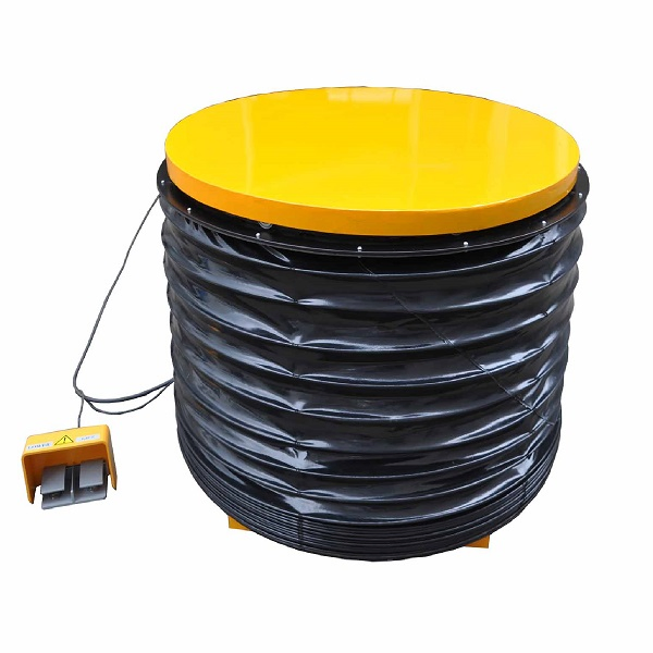 Electric Table Lift Round Shape Single Scissor Hydraulic Rotary Pallet Lift Table