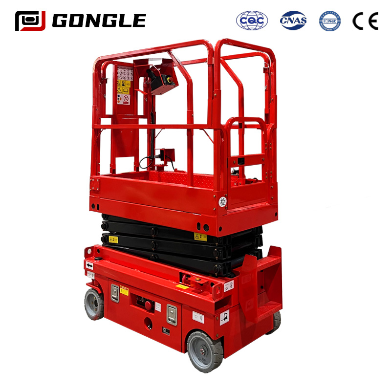 Mobile 6m Self-Propelled Rough Terrain Hydraulic Scaffolding Platform off-Road Table Electric Aerial Working Scissor Lift