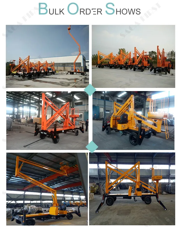 Hydraulic Towable Trailed Cherry Picker View
