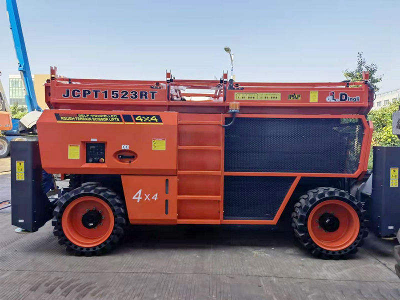 Top Brand Dingli Jcpt3225DC 32m Self-Propelled Rough-Terrain Scissor Lift High Reach Electric Model