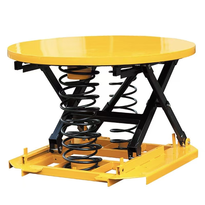 Factory Wholesale Spring Rotary Pallet Table Automatic Scissor Lift Table