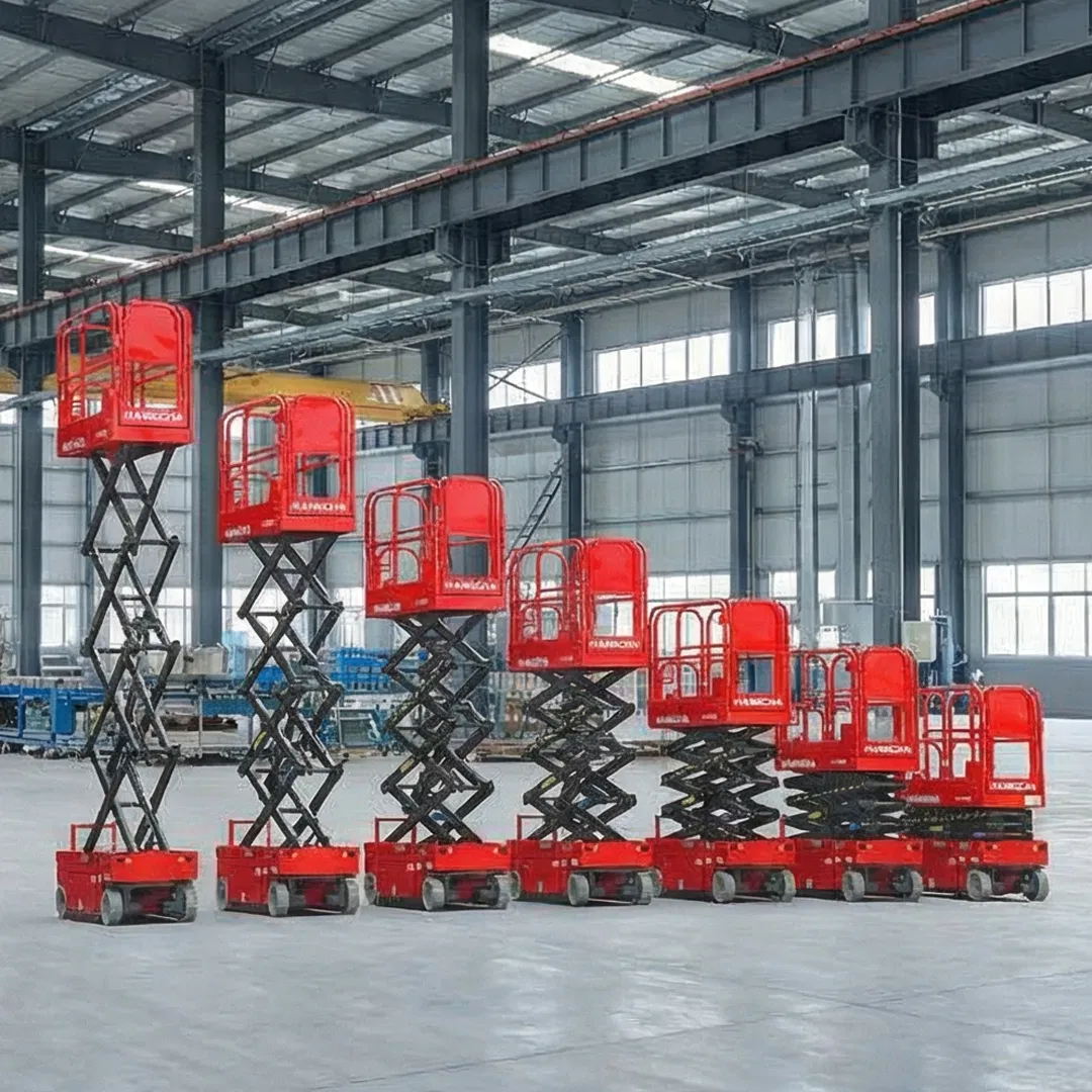 Hangcha 76xend Electric Self-Propelled Aerial Work Platform Scissor Lift Maintenance Free Battery