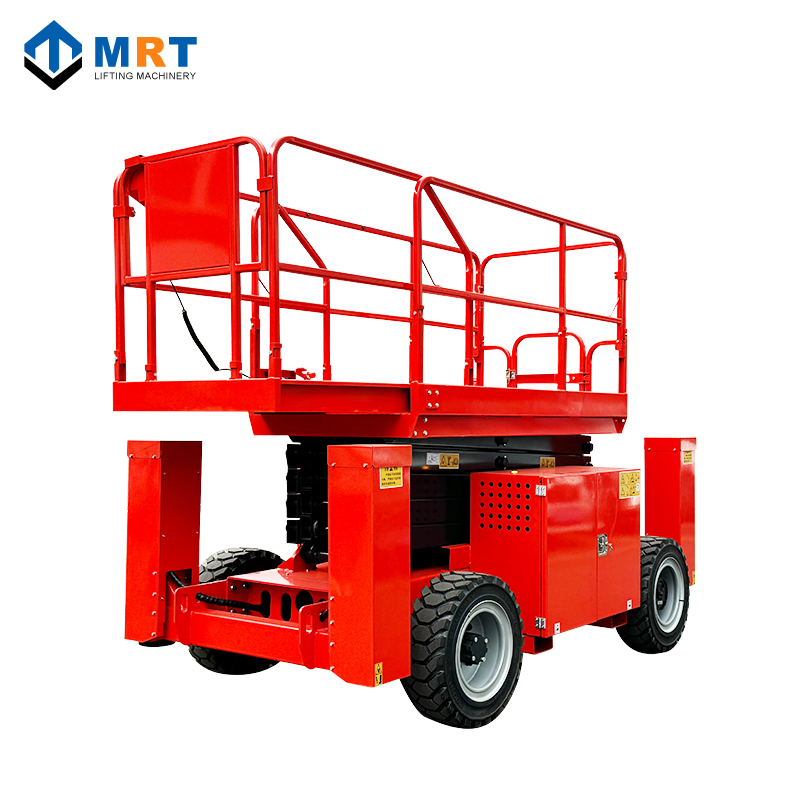 Mrt China High Quality Rough Terrain off-Road Wheel Scissor Lift Platform Scaffold Lift Bulk Resale 14m 16m 18m 20m