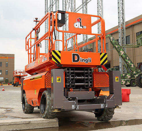 Top Brand Dingli Jcpt3225DC 32m Self-Propelled Rough-Terrain Scissor Lift High Reach Electric Model