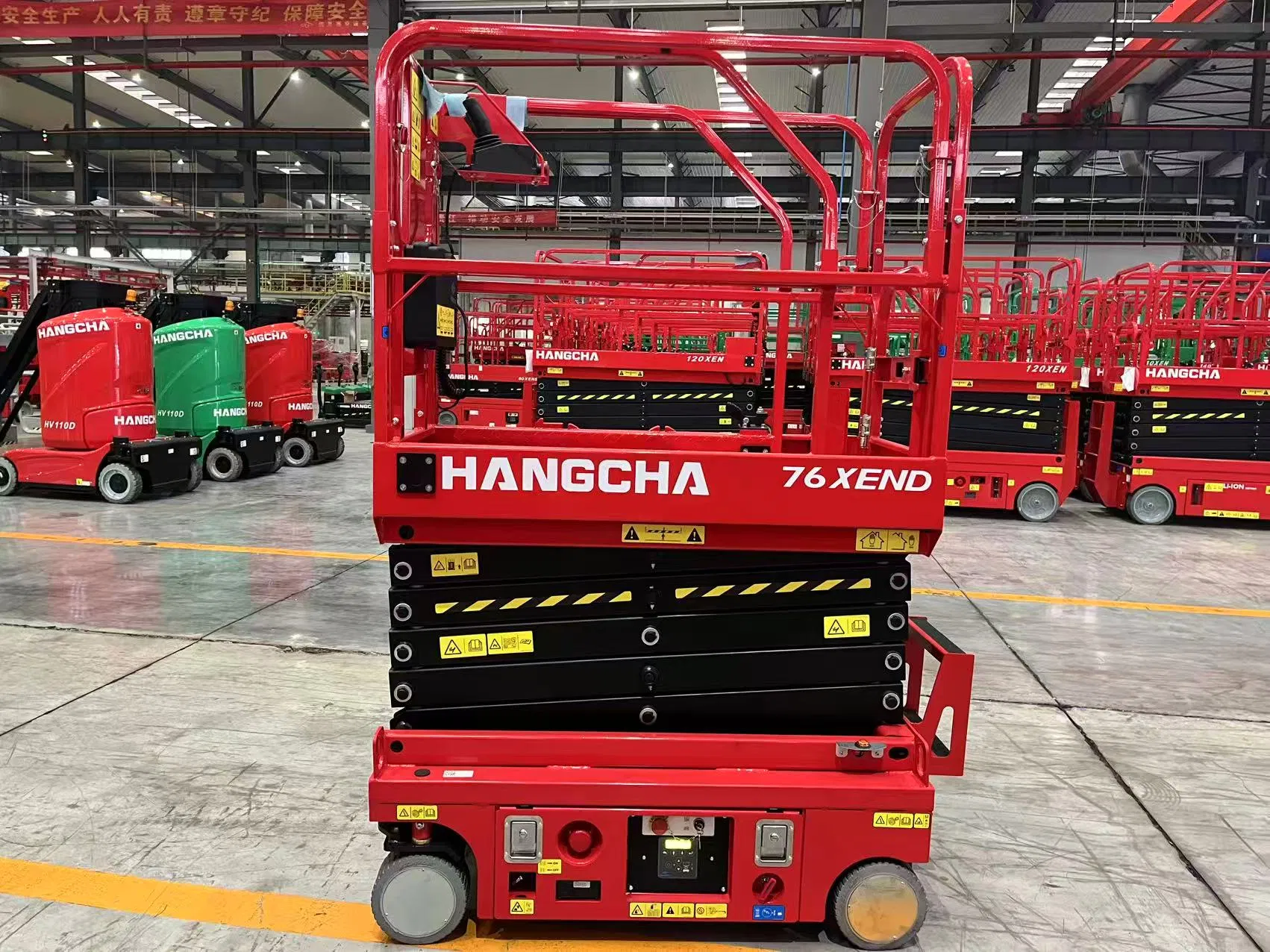 Hangcha 76xend Electric Self-Propelled Aerial Work Platform Scissor Lift Maintenance Free Battery