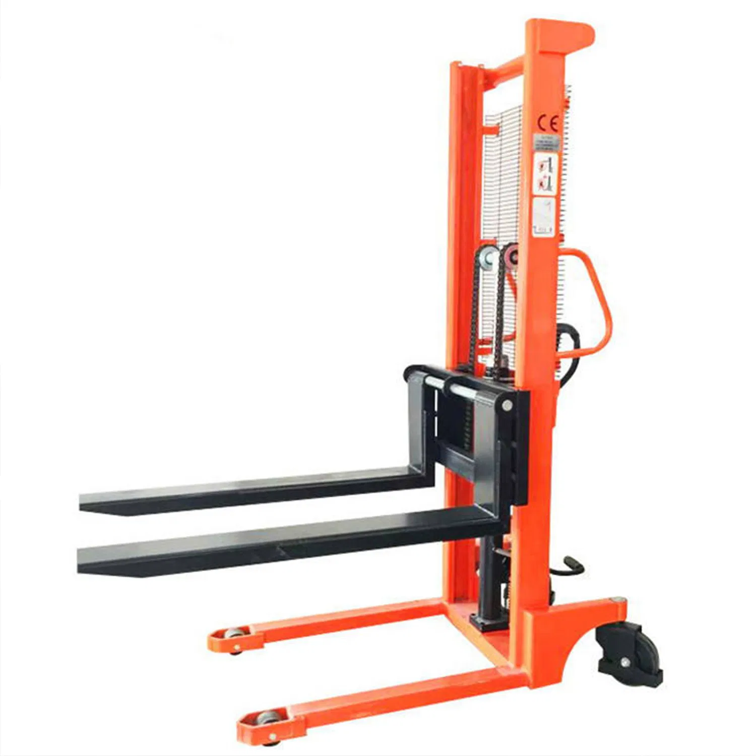 China Factory Supply CE Certificated 500kg Hand Forklift Truck Manual Pallet Stacker