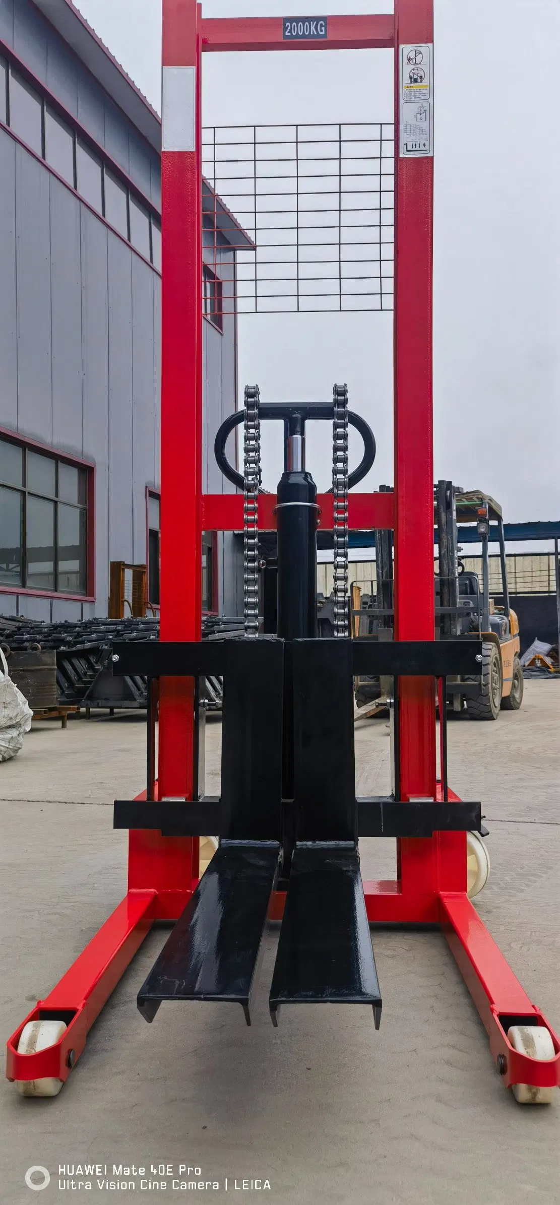 1 Ton 2ton 1.6m C Type Hand Manual Forklift Stacker
