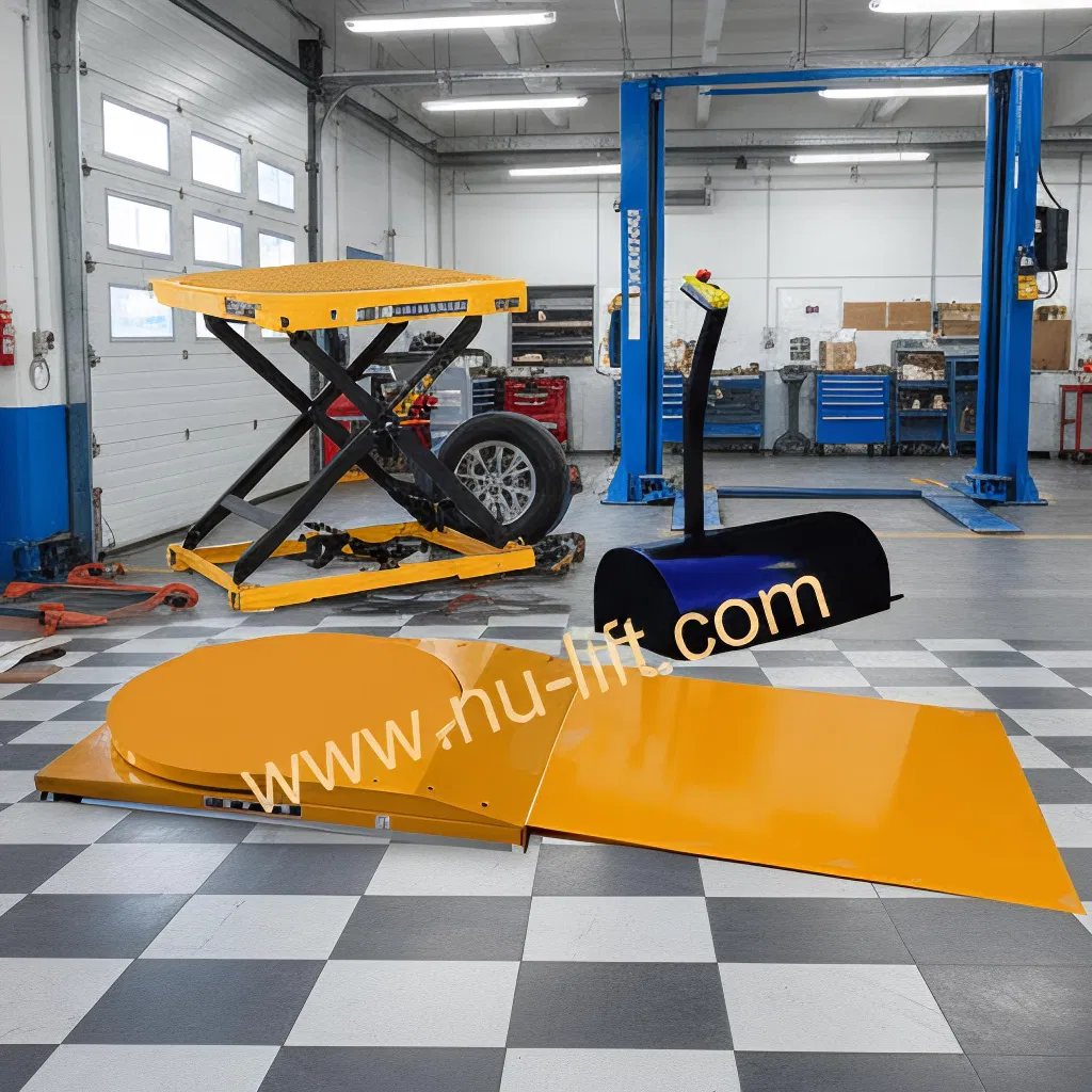 Low Profile Rotating Stationary Scissor Lift Tables-HY. R Series