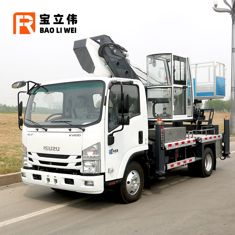 35m Isuzu Kv100 Aerial Work Platform Telescopic Aerial Work Truck Vehicle Manufacturer Sales Stable Quality