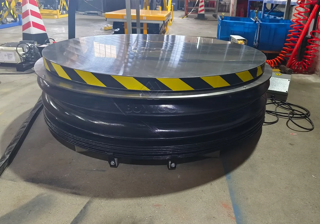 SS304 Stainless Steel Rotary Lift Table Detail