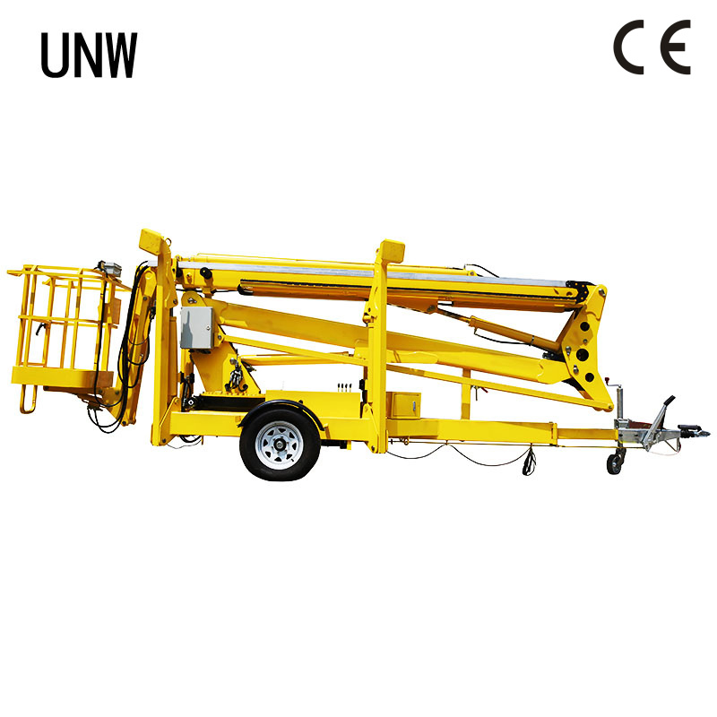 10-22m Trailer Hydraulic Towable Man Boom Lift Cherry Picker