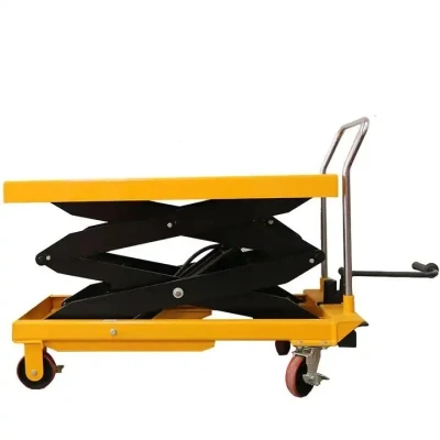 Manual Pallet Jack Hydraulic Pump Mobile Scissor Lift Table