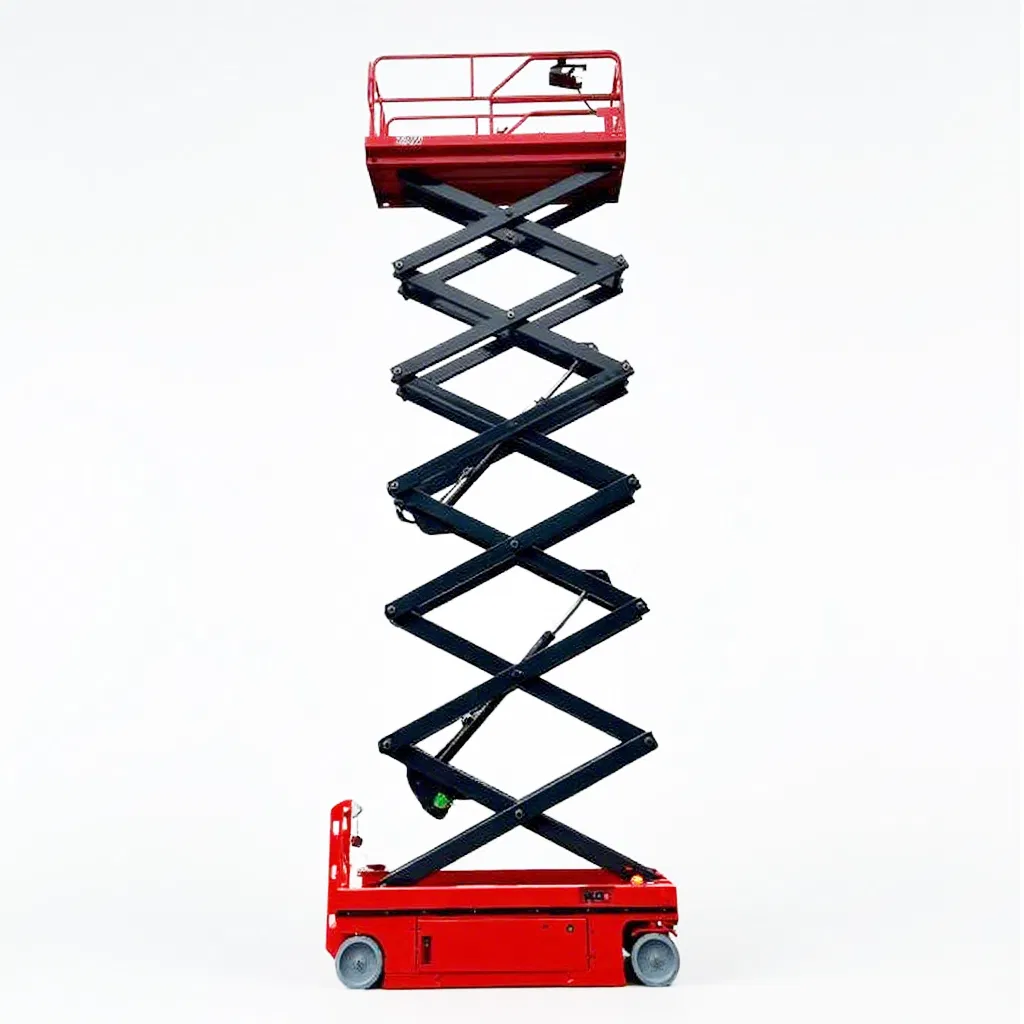 Vmax 14m Heavy-Duty Electric Scissor Lift - 350kg Payload &amp; Rough Terrain Option for Outdoor Projects