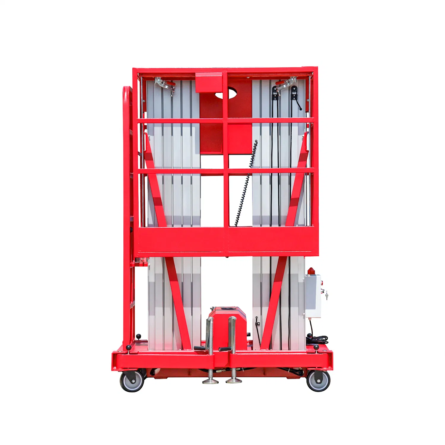 Aluminum Alloy Double Mast Aerial Work Platform Lift (14m)