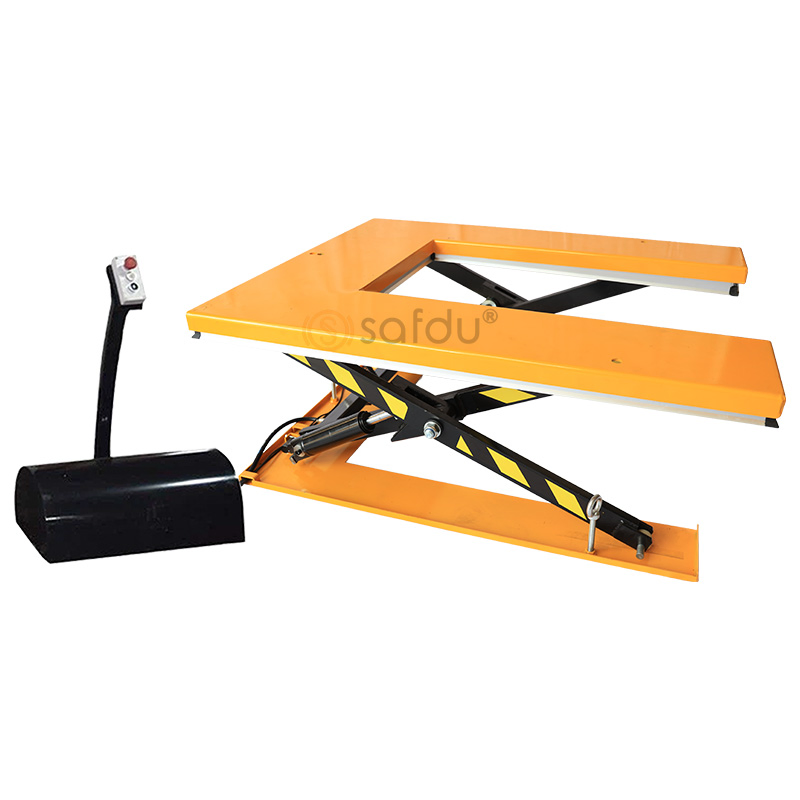 Hu1000 U Type Low Profile Electric Scissor Lift Table for Efficient Lifting